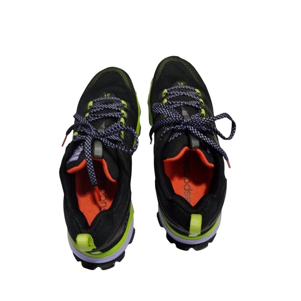 Adidas Response Trail 21 running shoes Womens 9‎ in black and lime green Outdoor - Picture 2 of 7